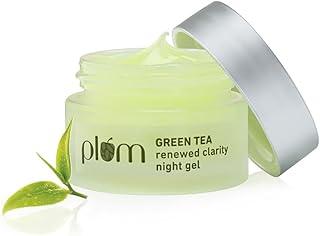 Plum Green Tea Renewed Clarity Night Gel Mini | Hydrates Skin & Fights Acne | Lightweight, Quick-Absorbing, Non-Sticky Gel Texture | Oily, Acne-Prone Skin | 100% Vegan(15ml)