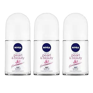 NIVEA Pearl and Beauty 50ml Deo Roll On (Pack of 3)