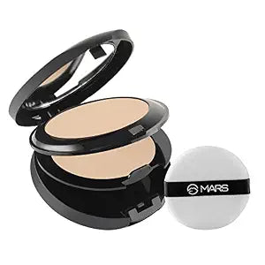 MARS Wonder 2 In 1 Compact With Mirror And Powder Puff | 16GMS