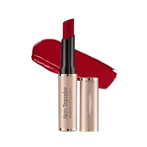 Swiss Baeuty Non-Transfer Waterproof Lipstick, Matte Finish, Long Lasting, 3g (Russian Red