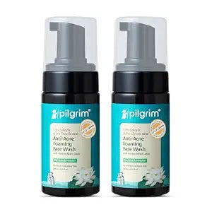 Pilgrim Korean 1.5% Salicylic(Bha) & 2% Glycolic Acid(Aha) Foaming Face Wash For Oily &