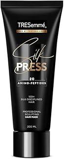 TRESemmé Silk Press Hair Mask with Amino Peptides for Smooth, Straight Hair | Deep Conditioner for Dry & Frizzy Hair | 200ml