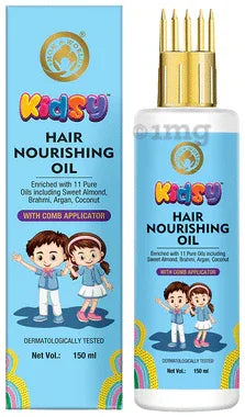 Mom & World Kidsy Hair Nourishing Oil with Comb Applicator bottle of 150 ml oil