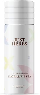 Just Herbs Long Lasting, Refreshing Body Spray, Natural Deodorant for Women - Phthalate-Free Formula,150 ml (Floral Fiesta) (Pack of 2)