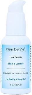 Plein De Vie Hair Serum | For Healthy & Shiny Hair | Supports Hair Growth | Biotin & Caffeine | Saw Palmetto | Red Algae | Gender Neutral | 50ml