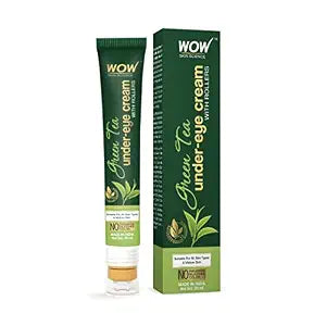 WOW Skin Science Green Tea Under Eye Cream with Rollers for Dark circles | 20ML