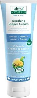 Aleva Naturals Baby Diaper Rash Cream| Soothing Diaper Cream| |Fragrance Free (100ML, White)