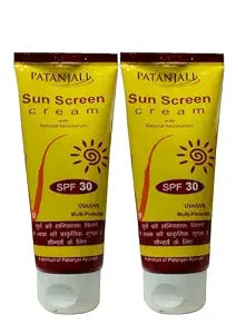 Patanjali Sun Screen Cream For All Skin Type Spf30, 50G (Pack Of 2)