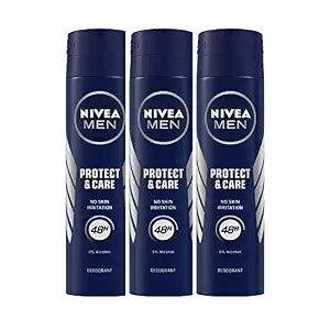 Nivea Men Protect And Care Fresh Scent Deodorant Spray , 150 Ml (Pack Of 3)