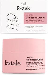 Foxtale Intense Hydrating Winter Moisturising Cream | Olive Leaf Extract, Provitamin B5 and Niacinamide | Repairs Skin Barrier | For Glowing Skin | All Skin Type | 50 g