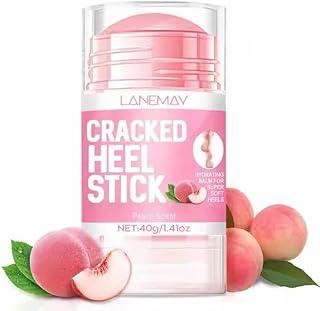 Peach Scented Foot Cream Set,Natural Hydrating Heel Stick Balm,Deeply Moisturize & Soften,Repair Dry Cracked Skin,Smoothens Dry Cracked Feet