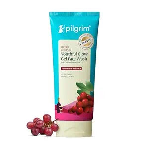 Pilgrim French Red Vine Face Wash with Vitamin C & goodness of Aloe for Anti Ageing &