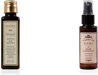 Kama Ayurveda Bringadi Intensive Hair Treatment, 100ml + Rose Water 50 ml