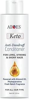 ALLOES Ketoclean Conditioner for Dry and Frizzy Hair | For Split End Repair- For Men and Women | Scalp nourishment with Almond oil | For All hair types -120ml