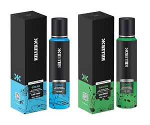 KILLER Ocean And Marine Liquid Deodorant 150ML Each (Pack of 2)