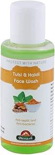 Biosash Tulsi And Haldi Face Wash 100ml | Herbal Facial Cleanser with Tulsi & Haldi | Gentle Deep Cleansing, Acne Care & Tan Removal | Anti-Septic & Anti-Bacterial | For Oily, Dry, Sensitive Skin