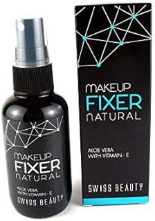 SWISS BEAUTY Long Lasting Makeup Fixer Natural Spray With Aloe Vera Vitamin-E, Fixing Glue, Propylene, Aloe, Fragrance And Purified Water Fixer, Pack Of 1