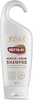 JEZARA Natural Keratin Vietta B7 Onion + Argan Hair Shampoo for Hair Growth & Hair Fall Control | With Onion & Argan Oil | For Men & Women | 200ml