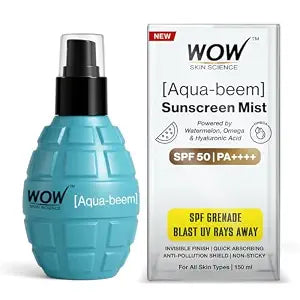 WOW Skin Science Aqua-Beem Sunscreen Mist SPF 50 PA++++ | 150ML