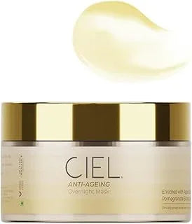 CIEL Anti Aging Night Mask Cream - 100 gm | For Nourished, Smooth and Youthful Skin | Collagen Boost | Wrinkle & Fine Lines Minimiser | 100% Vegan | Night Mask Cream for All Skin Types