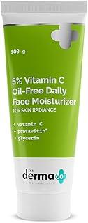 The Derma Co 5% Vitamin C Oil-Free Daily Face Moisturizer for Skin Radiance | For Oily Skin | For Skin Radiance | Non-Greasy Formula | 100 g