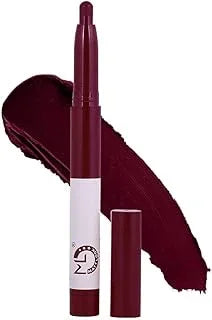 MATT LOOK Power Last Lip Stain Crayon Lipstick|Rich Color|Non Transfer|Long Lasting|Waterproof|Super Stay|Luxurious Creamy Matte Finish|One Swipe Application- Naughty Purple(2g)