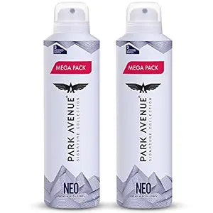 Park Avenue Singature Neo Deo Fresh Body Spray Mega Pack For Men, 220Ml (Pack Of 2)