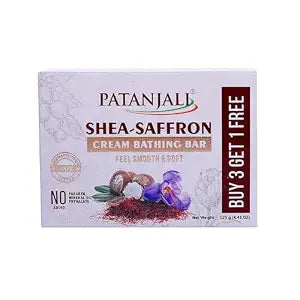 Patanjali Shea Saffron Body Cleanser Natural Body Cleansing Soap for Men & Women Bathing B