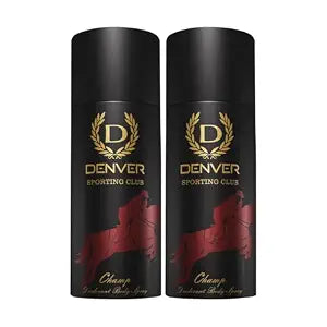 Denver Sporting Club Champ Deodorant For Men - 150ML Each (Pack of 2) Long Lasting Deodora