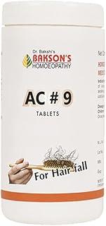 Dr. Bakshi's Bakson's Homoeopathy AC #9 Tablets, Help Prevent Hair Loss & Promote Hair Growth, 200 Tablets