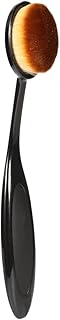 Oval Makeup Brush Super Soft Flexible Brush Features Flawless Application - Powder, Concealer, Contour, BB Cream, Blending, Liquid Foundation, Oval Shape Toothbrush Design Cosmetic Tool (Black)