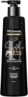 TRESemmé Silk Press Sulfate Free Shampoo | With Amino Peptides for Smooth, Straight Hair | Shampoo for Dry & Frizzy Hair | 375ml