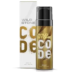 WILD STONE CODE Gold Fresh Scented Body Perfume For Men, 150Ml