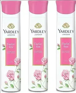 Yardley London pink english rose deo PACK OF 3 Deodorant Spray - For Women (450 ml)