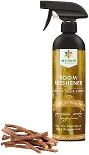Beegreen Room Freshener Spray Forest Woody 500 ml, Wood Natural Fragrance, Eco-friendly & Biodegradable, Essential Oils, Non-Alcoholic, Kids & Pet Safe, Long Lasting For Home & Office