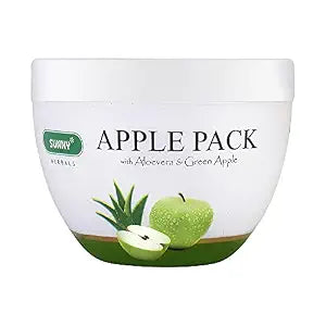 Sunny Herbals Apple Pack Formulated With Aloevera, Almond Oil & Green Apple | 150GMS