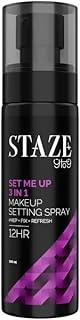 Staze 9to9 Set Me Up Makeup Setting Spray | 3 In 1 Prep + Fix + Refresh & Locks Makeup | for 12Hrs long lasting | Mattifying & Non-sticky | Hydrating & Absorbs Instantly | All skin types | 100 ml