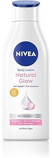NIVEA Natural Glow Cell Repair 200ml Body Lotion | SPF 15 & 50 X Vitamin C for Summer Protection |With Camu Camu & Acerola Cherry Extracts | Gives Even Toned & Smooth Skin |For All Skin Types