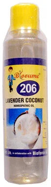 Blooume 206 Lavender Coconut Oil bottle of 200 ml oil