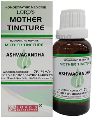 Lord's Ashwagandha Mother Tincture Q bottle of 30 ml mother tincture