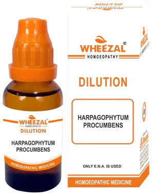 Wheezal Harpagophytum Procumbens Dilution 200 CH bottle of 30 ml dilution
