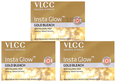 VLCC Insta Glow Gold Bleach (30gm Each) box of 3 boxes