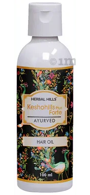 Herbal Hills Kesho Forte Hair Oil bottle of 100 ml oil