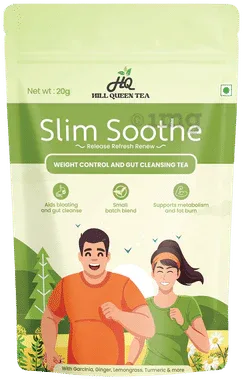 Hill Queen Tea Slim Soothe Herbal Tea packet of 20 gm leaves