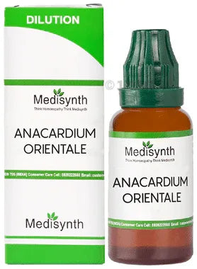 Medisynth Anacardium Orientale Dilution 200 bottle of 30 ml dilution