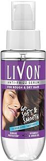 Livon Hair Serum for Women for Dry and Rough Hair | 24-Hour Frizz-free Smoothness | With Argan Oil & Vitamin E | 50 ml