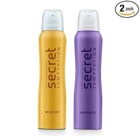 Secret Temptation Mystery and Romance Deodorant for women 150 ml each