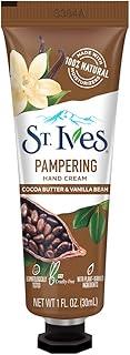 St. Ives Pampering Cocoa Butter & Vanilla Bean Hand Cream, Made With 100% Natural Moisturizers for Soft & Glowing Hands, Travel Size, Paraben Free, Dermatologist Tested, Imported, 30 g