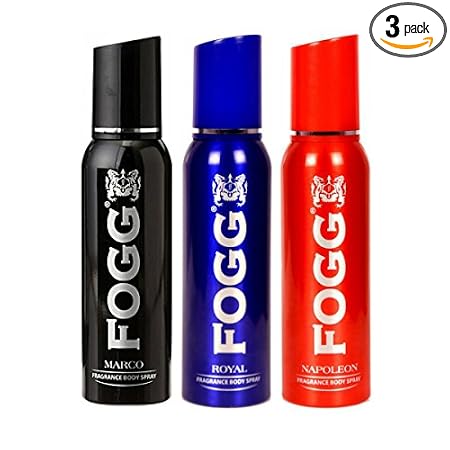 FOGG Men Marco & Royal & Napoleon Fresh Scent Deodorant Spray (Pack Of 3)(100Gms/120Ml Eac