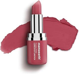 Mamaearth Creamy Matte Long Stay Lipstick with Murumuru Butter and Vitamin E for 8-Hour Long Stay (Flakeproof & Non-Drying | Intense Color Payoff) - 4.2g (Pink Rose)